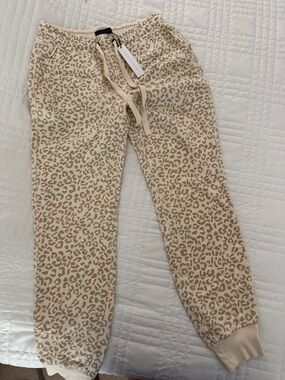 Sanctuary- Leopard Print Jogger Pants - Beige